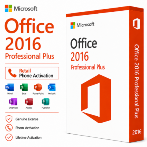 Office 2016 Professional Plus Lifetime Retail Key Phone Activation