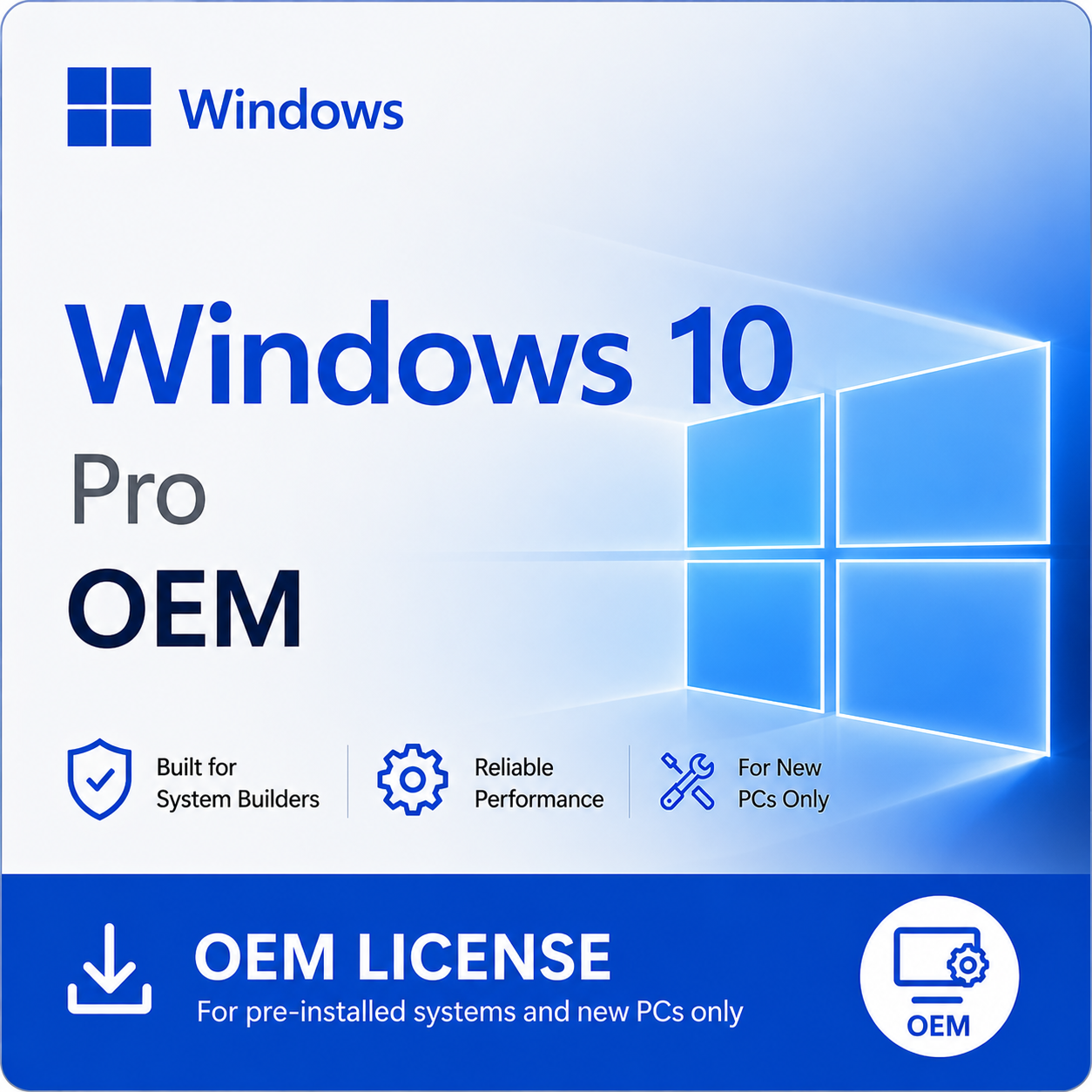 Windows 10 Pro OEM License Key Instant Email Delivery