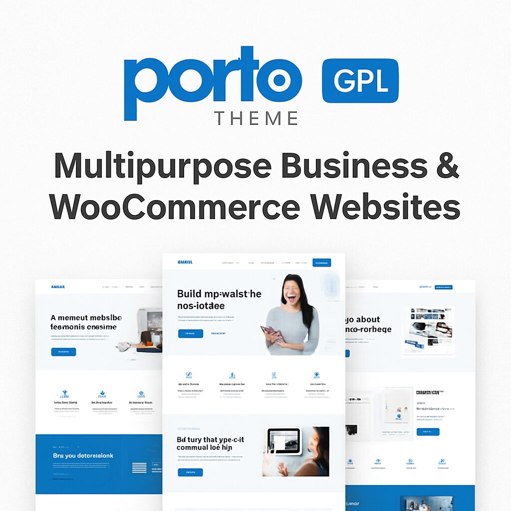 Porto Theme GPL – Multipurpose Business & WooCommerce Websites