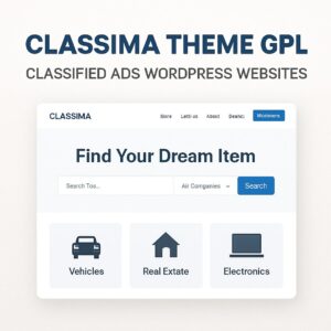 Classima Theme GPL – Classified Ads WordPress Websites