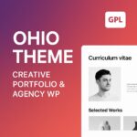 Ohio Theme GPL – Creative Portfolio & Agency WP websites