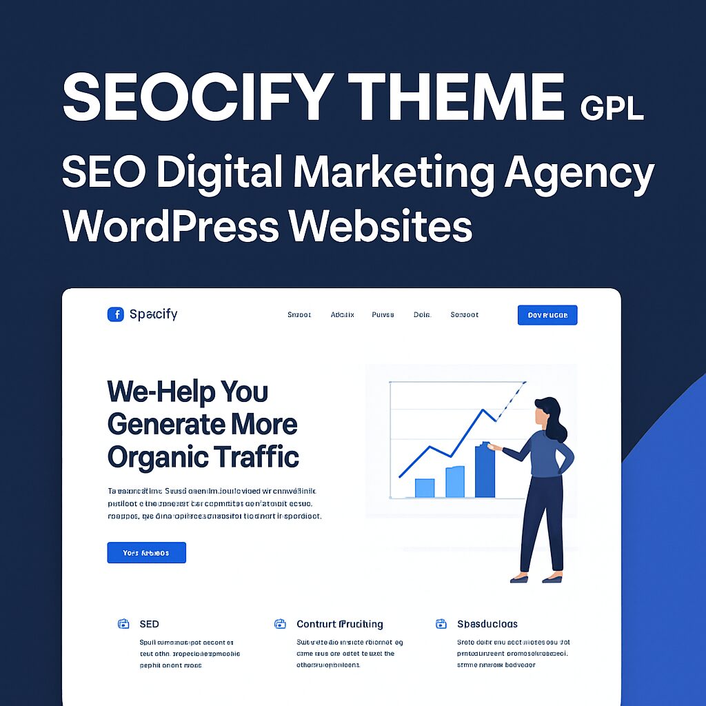 Seocify Theme GPL – SEO Digital Marketing Agency WordPress Websites