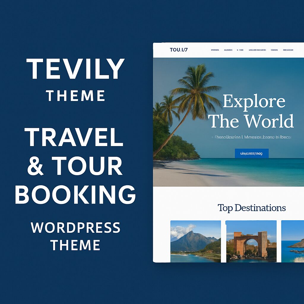 Tevily Theme GPL – Travel & Tour Booking WordPress Theme