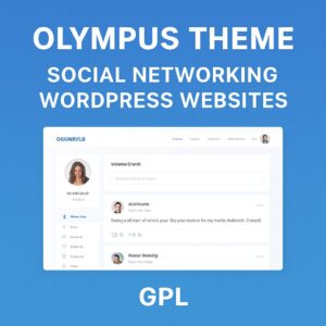 Olympus Theme GPL – Social Networking WordPress Websites | Testing purpose