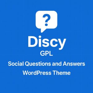 Discy Theme GPL – Social Questions and Answers WordPress Theme