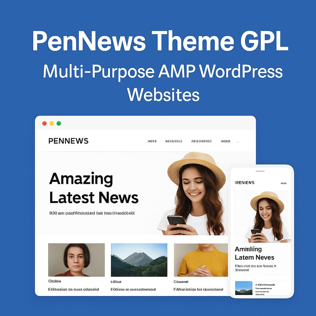 PenNews Theme GPL – Multi-Purpose AMP WordPress Websites