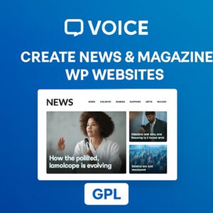 Voice Theme GPL – Create News & Magazine WP Websites