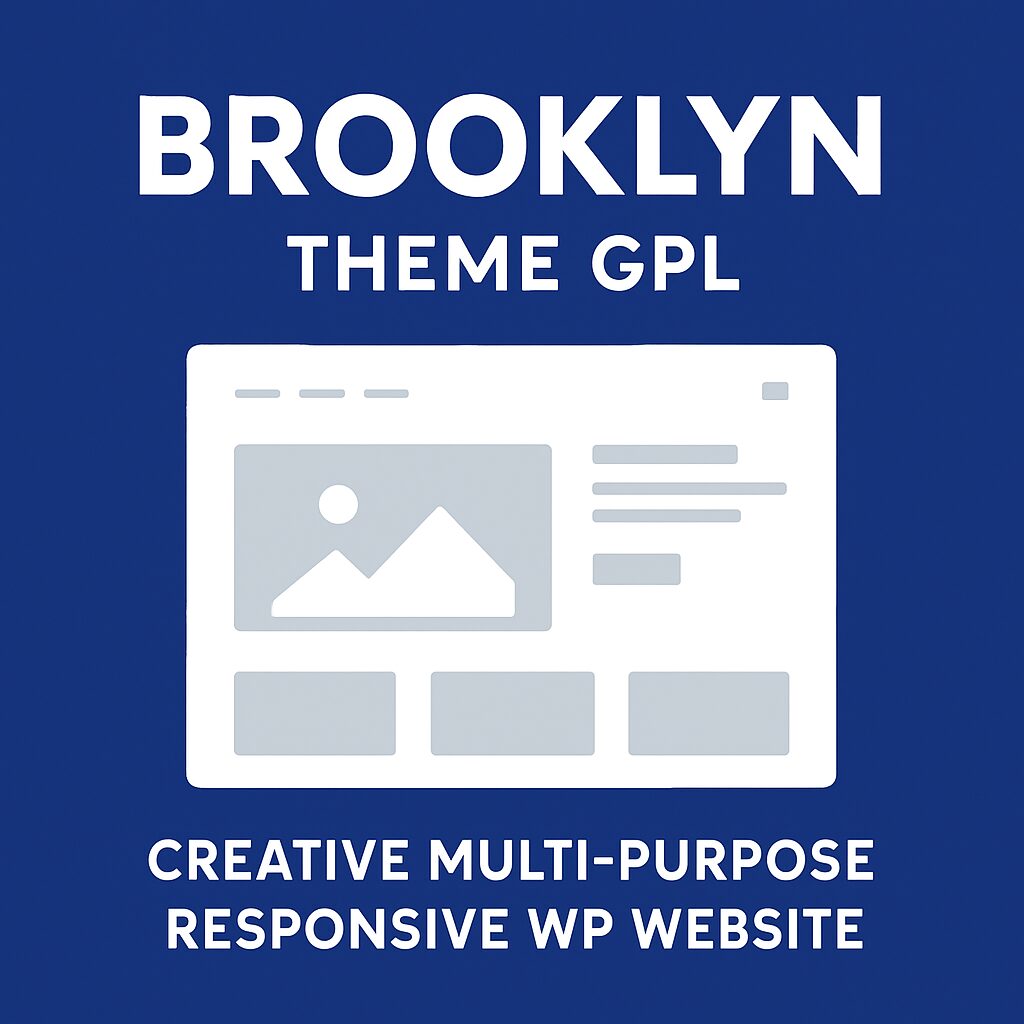 Brooklyn Theme GPL – Creative Multi-Purpose Responsive WP Website