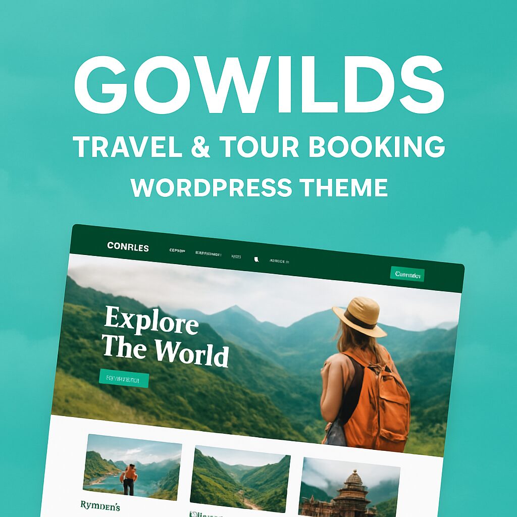Gowilds Theme GPL – Travel & Tour Booking WordPress Theme