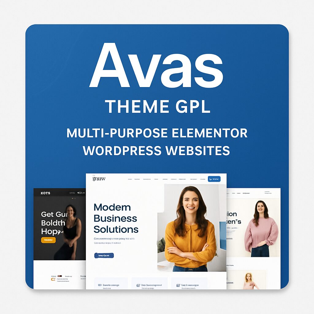 Avas Theme GPL – Multi-Purpose Elementor WordPress Websites