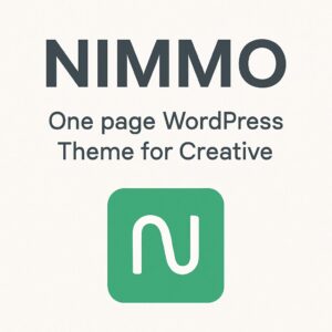 Nimmo Theme GPL – One page WordPress Theme for Creative