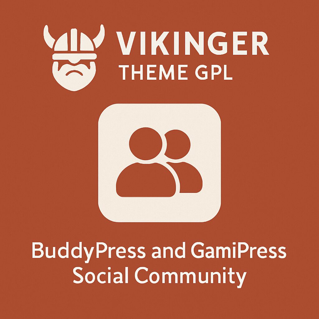 Vikinger Theme GPL – BuddyPress and GamiPress Social Community