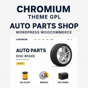 Chromium Theme GPL – Auto Parts Shop WordPress WooCommerce