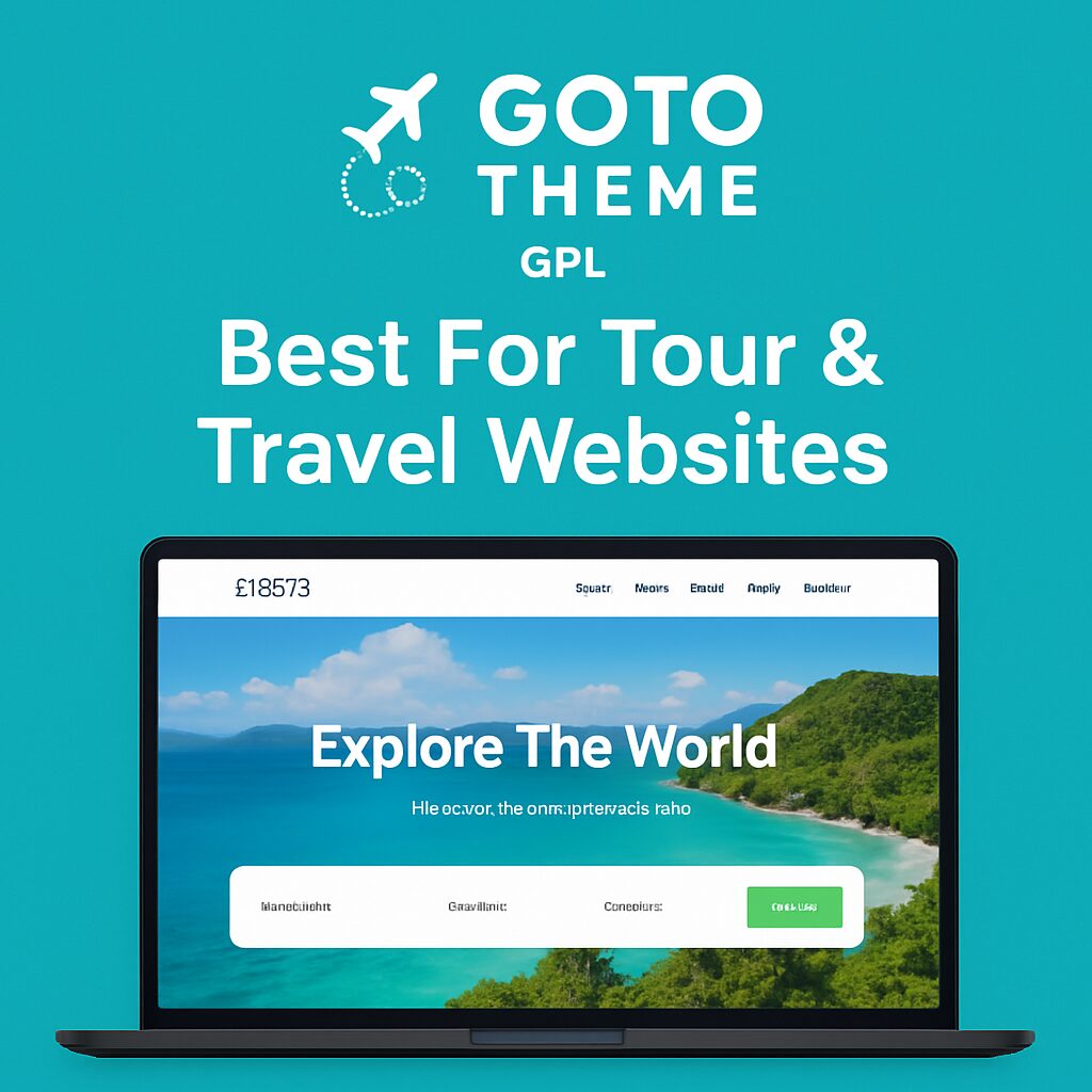 Goto Theme GPL – Best For Tour & Travel Websites