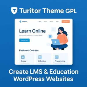 Turitor Theme GPL – Create LMS & Education WordPress Websites