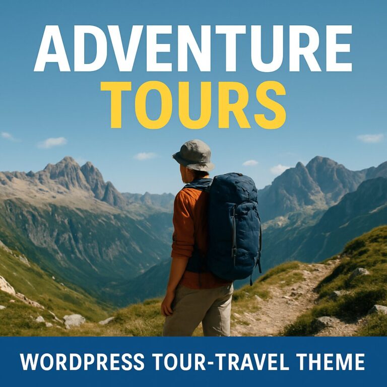 Adventure Tours Theme GPL – WordPress Tour-Travel Theme