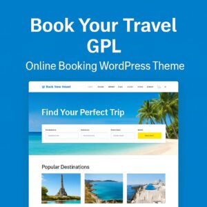 Book Your Travel GPL – Online Booking WordPress Theme