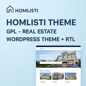 Homlisti Theme GPL – Real Estate WordPress Theme + RTL