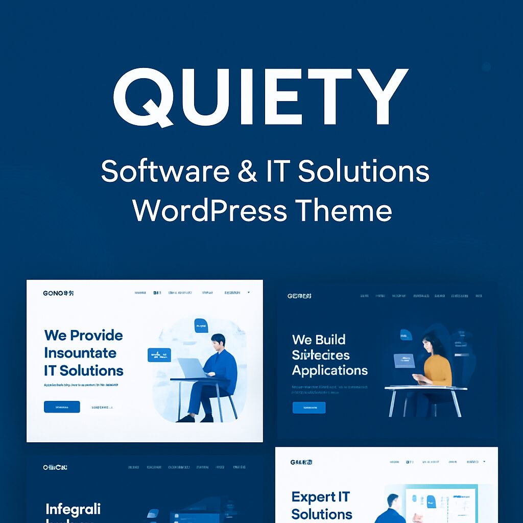 Quiety Theme GPL – Software & IT Solutions WordPress Theme