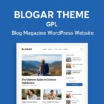 Blogar Theme GPL – Blog Magazine WordPress Website