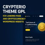 Crypterio Theme GPL – ICO Landing Page and Cryptocurrency WordPress Website