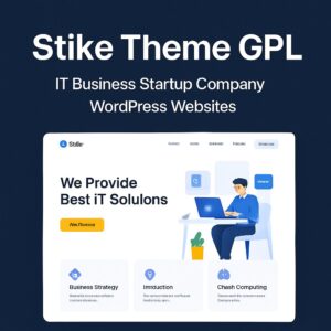 Stike Theme GPL – IT Business Startup Company WordPress Websites