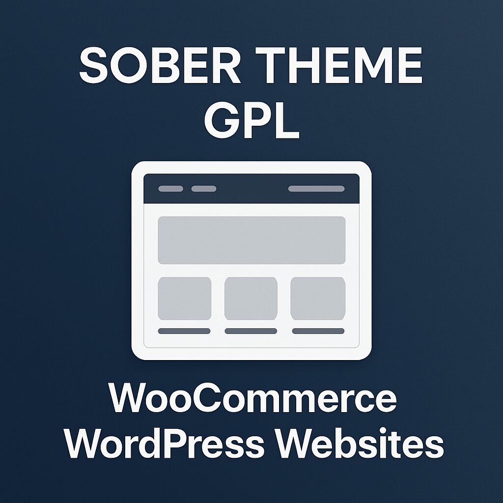 Sober Theme GPL | WooCommerce WordPress Websites