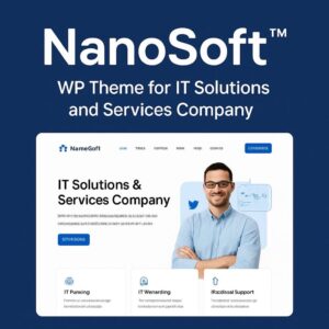 Nanosoft Theme GPL – WP Theme for IT Solutions and Services Company