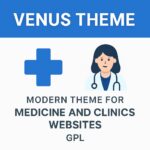Venus Theme GPL – Modern theme for medicine and clinics websites
