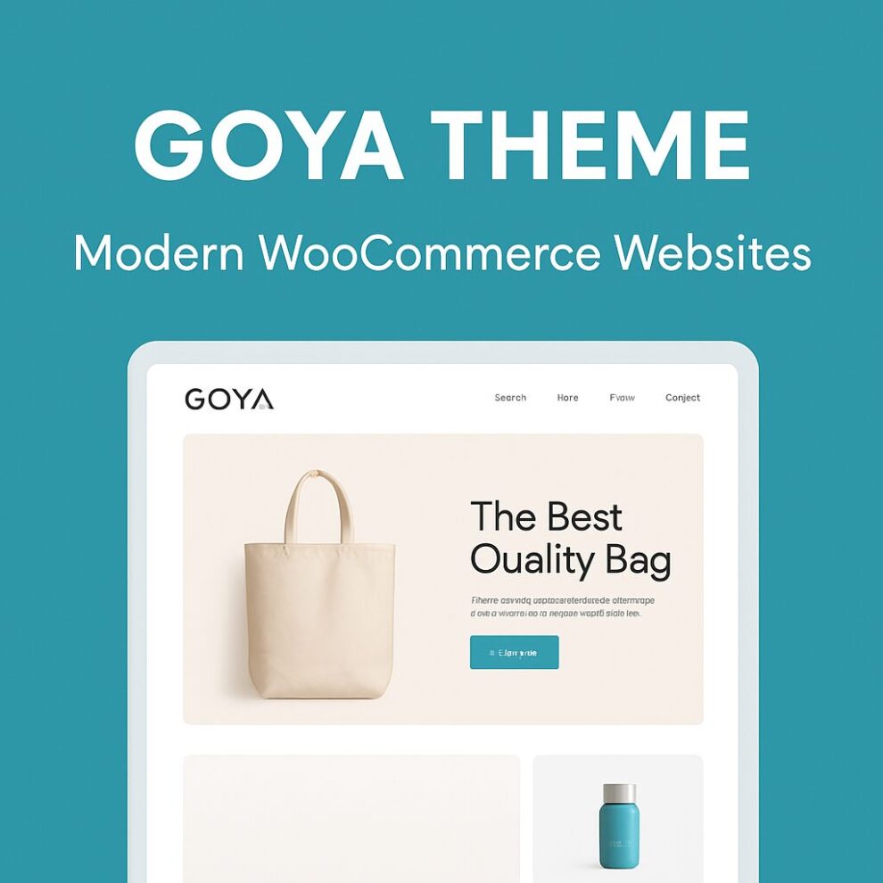 Goya Theme GPL – Modern WooCommerce Websites