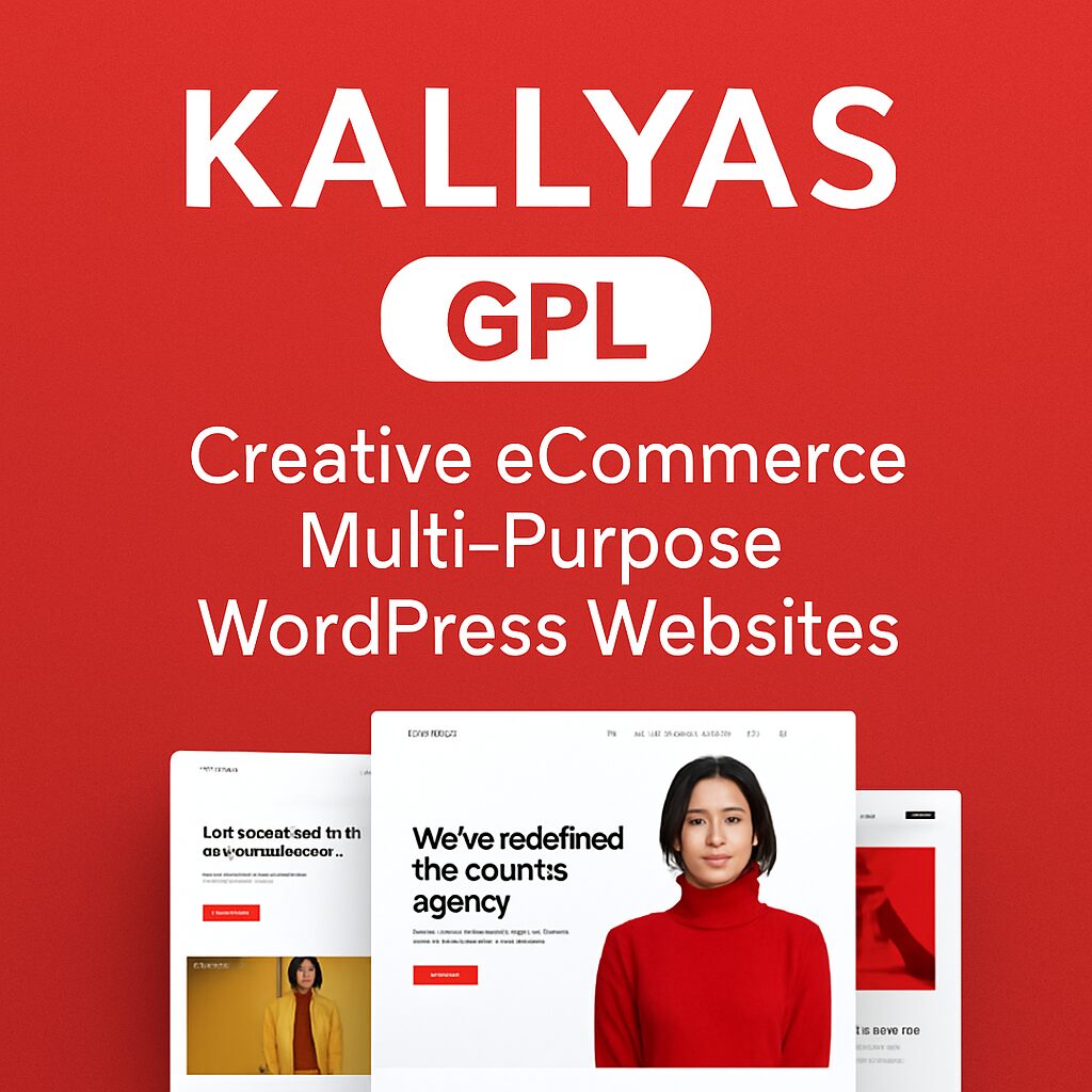 KALLYAS Theme GPL – Creative eCommerce Multi-Purpose WordPress Websites