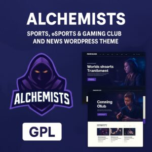 Alchemists Theme GPL – Sports, eSports & Gaming Club and News WordPress Them