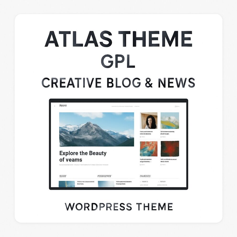 Atlas Theme GPL – Creative Blog & News WordPress Theme