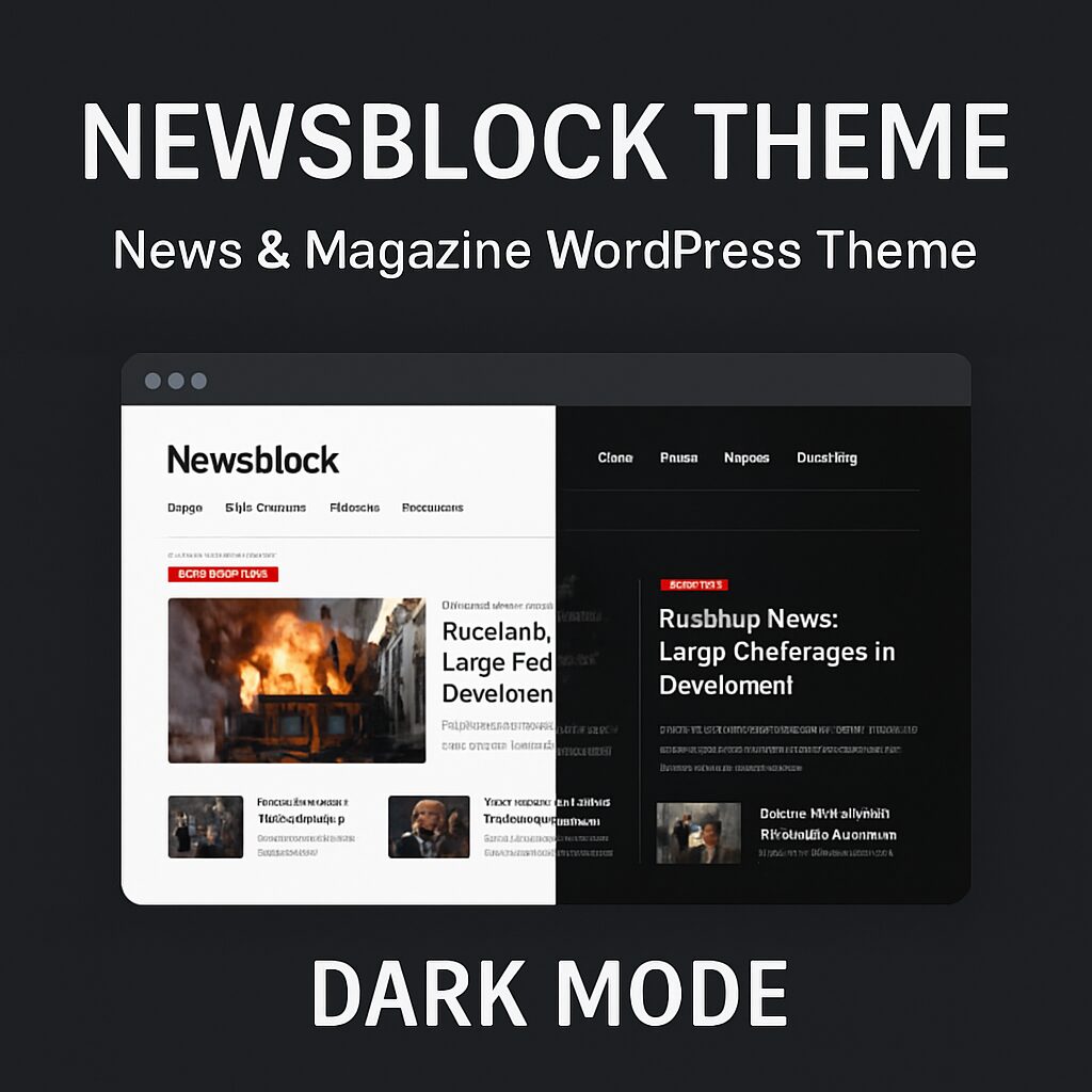 Newsblock Theme GPL – News & Magazine WordPress Theme with Dark Mode