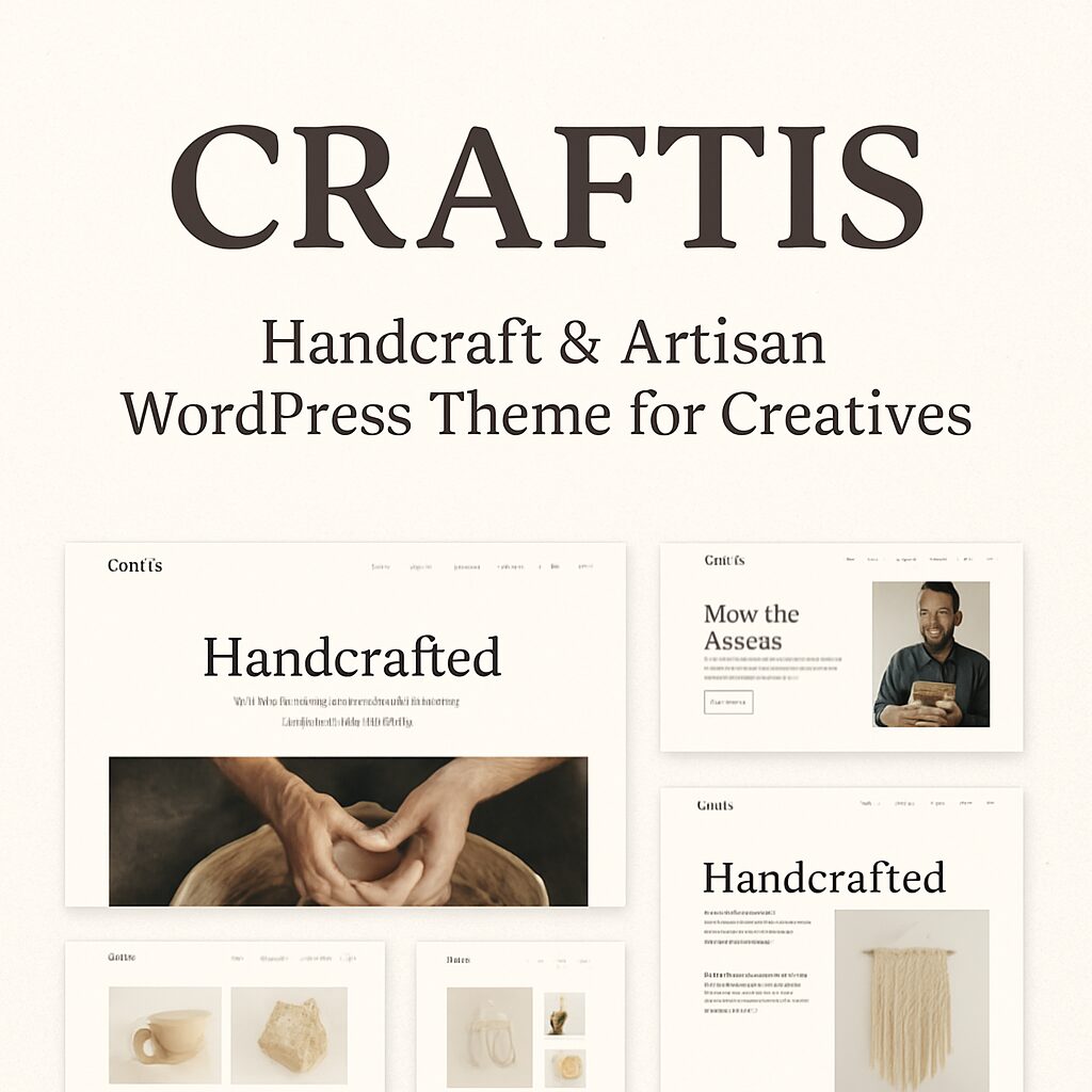 Craftis Theme GPL – Handcraft & Artisan WordPress Theme for Creatives | Testing Only