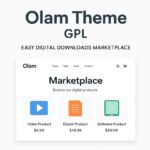 Olam Theme GPL – Easy Digital Downloads Marketplace WordPress Websites