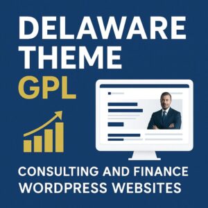 Delaware Theme GPL – Consulting and Finance WordPress Websites