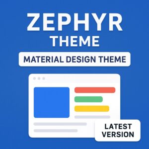 Zephyr Theme GPL – Material Design Theme Latest Version