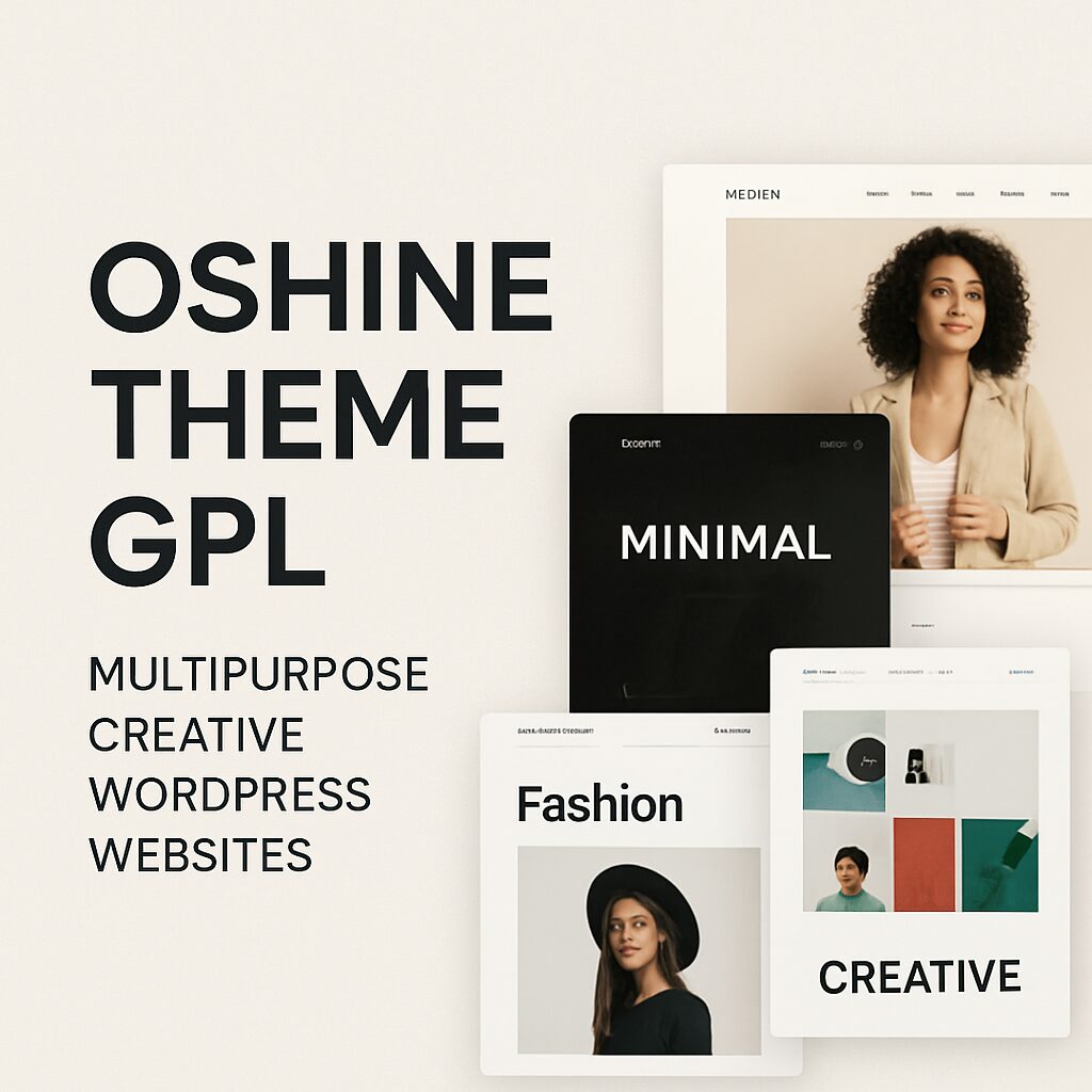 Oshine Theme GPL – Multipurpose Creative WordPress Websites