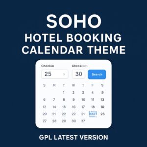 Soho Hotel Booking Calendar Theme GPL Latest Version