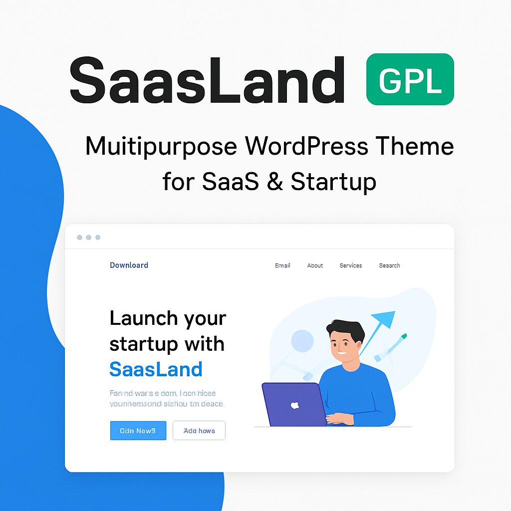 SaasLand Theme GPL – Multipurpose WordPress Theme for SaaS & Startup