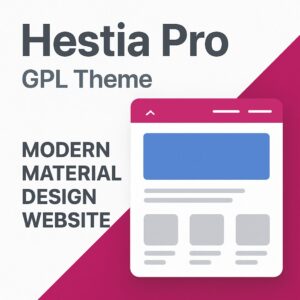 Hestia Pro GPL Theme – Modern Material Design Website
