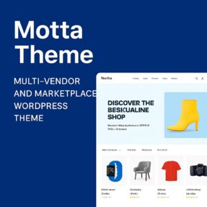 Motta Theme GPL – Multi-Vendor and Marketplace WordPress Theme