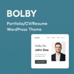 Bolby Theme GPL – Portfolio/CV/Resume WordPress Theme