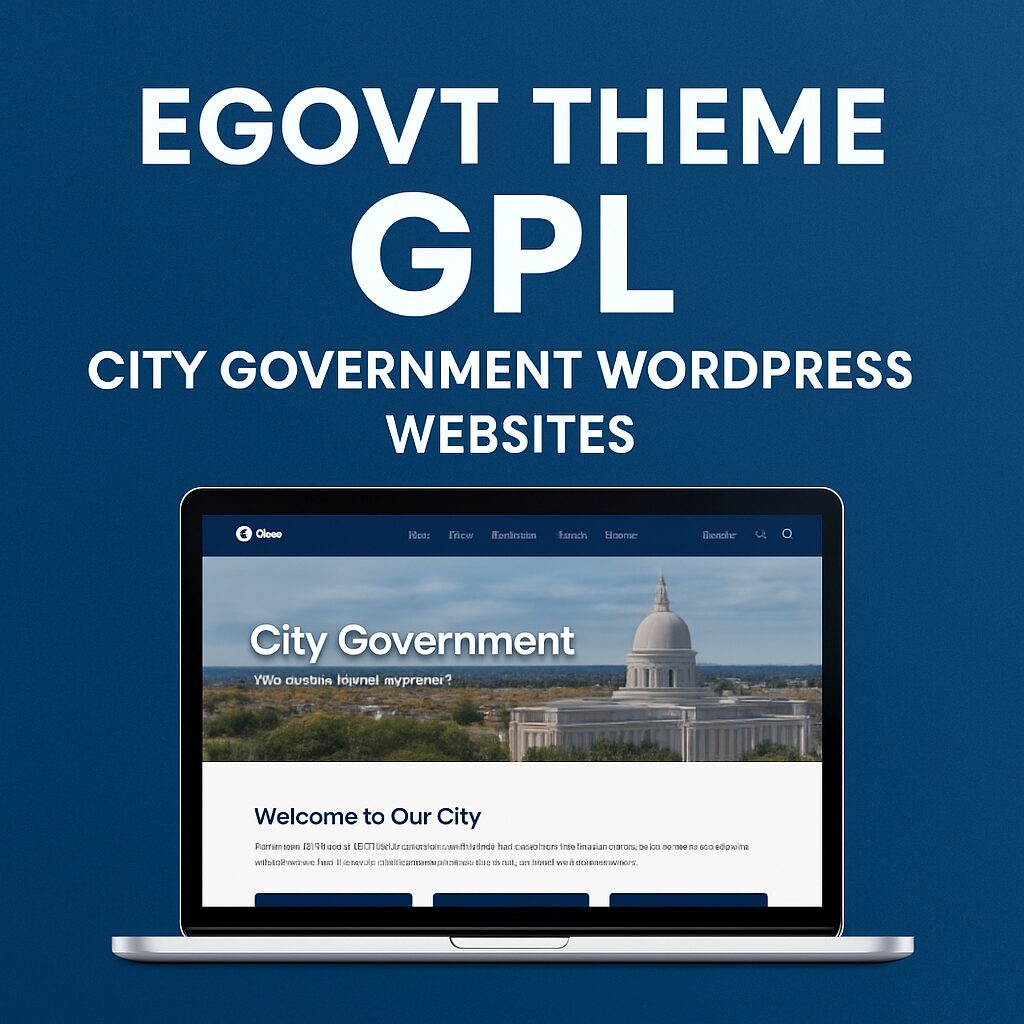 EGovt Theme GPL – City Government WordPress Websites