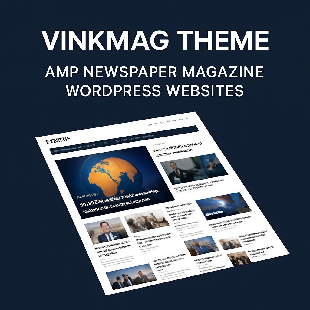 Vinkmag Theme GPL – AMP Newspaper Magazine WordPress Websites