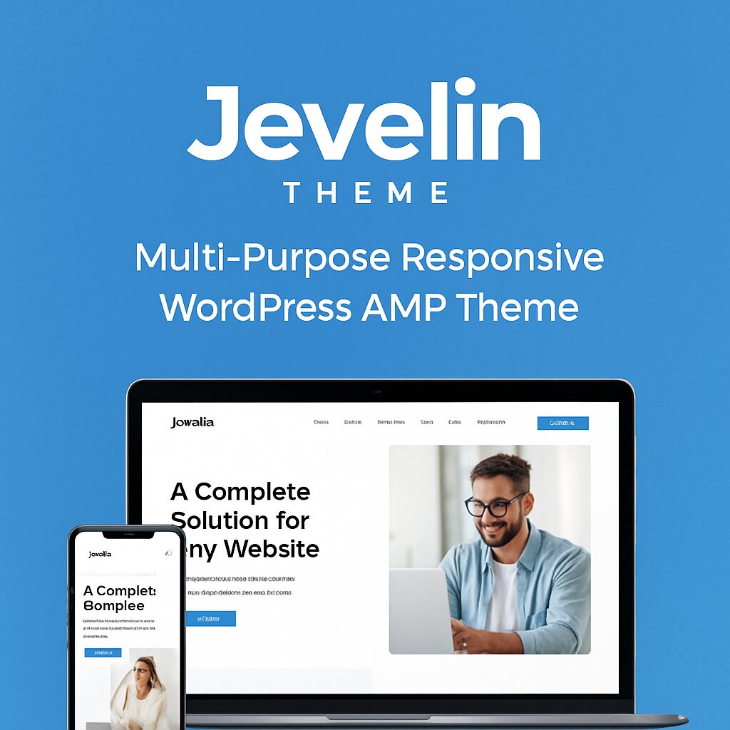 Jevelin Theme GPL – Multi-Purpose Responsive WordPress AMP Theme