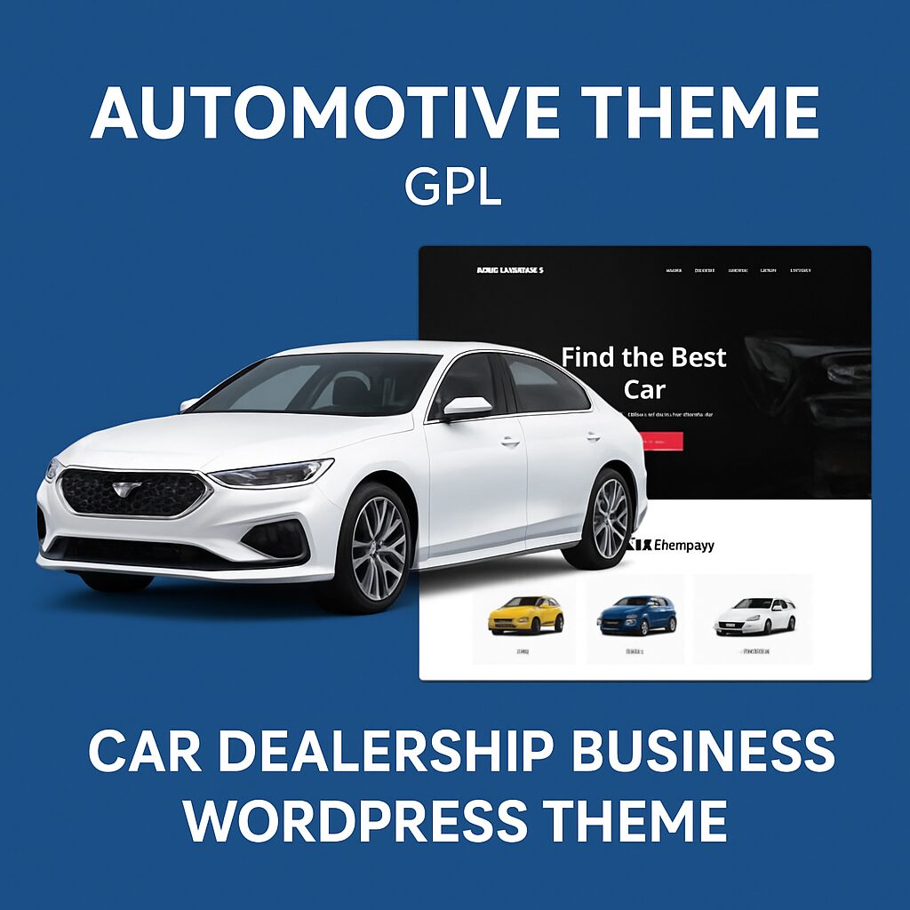 Automotive Theme GPL – Car Dealership Business WordPress Theme