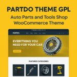 Partdo Theme GPL – Auto Parts and Tools Shop WooCommerce Theme
