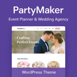 PartyMaker Theme GPL – Event Planner & Wedding Agency WordPress Theme